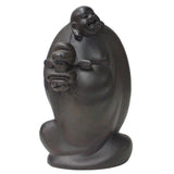 rosewood carved Happy Buddha statue