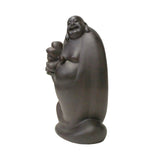 Happy Buddha - Laughing Buddha - wood Buddha