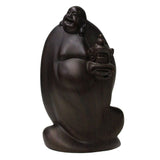 Happy Buddha - Laughing Buddha - wood Buddha