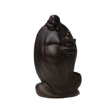 Chinese Huali Rosewood Hand-carved Happy Buddha Statue cs4442S