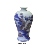 Chinese Red Blue White Porcelain Hand-painted Scenery Small Vase cs4478S