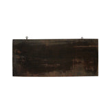 Chinese Rustic Rectangular Characters Wood Decor Wall Plaque cs4485S