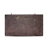 Chinese Rustic Rectangular Characters Wood Decor Wall Plaque cs4486S