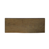 Chinese Rustic Rectangular Characters Wood Decor Wall Plaque cs4493S