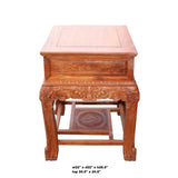 Chinese Oriental Huali Rosewood Foo Dogs Motif Tea Table Stand cs4529S