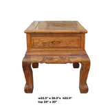 Chinese Oriental Huali Rosewood Flower Motif Tea Table Stand cs4579S
