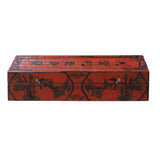 Chinese Distressed Red Characters Graphic Rectangular Shape Box cs4641S