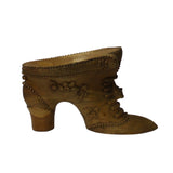Chinese Oriental Wood Carved Heel Shape Display Figure cs4711AS