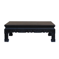 Chinese Handmade Dark Brown Rosewood Low Kang Table Stand cs4815S Chinese Handmade Dark Brown Rosewood Low Kang Table Stand cs4815S