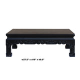 Chinese Handmade Dark Brown Rosewood Low Kang Table Stand cs4815S