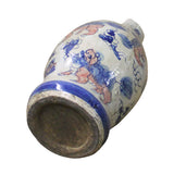 Chinese Handmade Blue White Porcelain  Bucket Shape Pot Planter cs4872S