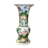 Chinese Handmade Porcelain Flower Tall Art Vase