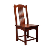 Chinese Yellowish Brown Rosewood Rectangular Dining Table Set 6 Chairs cs4887S