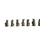 Set of 12 Chinese Animal Zodiac Metal Miniature Figures