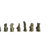 Set of 12 Chinese Animal Zodiac Metal Miniature Figures