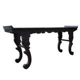 dragon carving - long table - rosewood table