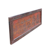 antique Chinese carved calligraphic panel