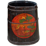 bucket - wood tray - raw wood box
