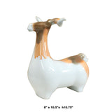 Off White Glaze Ceramic Artistic Ram Figure cs4997S