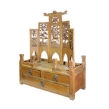 Chinese Vintage Carving Display Shrine Chest Stand cs5001S