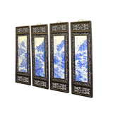 Chinese Mountain River Porcelain Blue & White Painting Wall Panel Set cs5057S