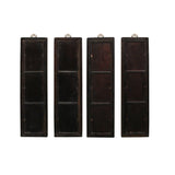 Chinese Rosewood Dream Stone Scenery Wall Panel Set 4 Pieces cs5067S