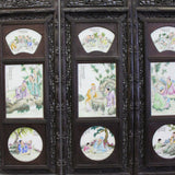 Chinese People Scenery Porcelain Painting Wall Panel 4 Pieces Set cs5070S