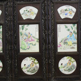 Chinese People Scenery Porcelain Painting Wall Panel 4 Pieces Set cs5070S