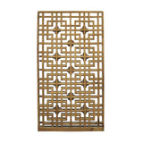 Chinese Handmade Vintage Rustic Flower Star Geometric Wood Panel cs5094S