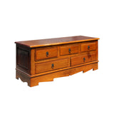 Chinese Vintage Low Altar Drawers TV Stand Cabinet cs5099S