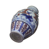Handmade Ceramic Red Blue White Dimensional People Vase Jar cs5116
