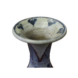 Handmade Ceramic Red Blue White Dimensional People Vase Jar cs5134S