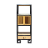Minimalist Light Raw Wood - credenza - foyer cabinet