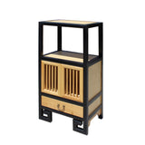 Minimalist Light Raw Wood - credenza - foyer cabinet