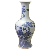 blue white vase - Chinese vase - porcelain vase