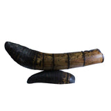 Chinese Bamboo Carved Artistic Curved Boat Shape Dragon Figure Display cs5222S