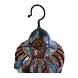 Chinese Vintage Handmade Red Ceramic Birdcage Shape Display Figure cs5231S