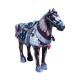 horse figure - oriental horse - ceramic horse figure