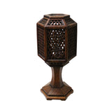 candle holder - wood table lamp - Chinese lamp