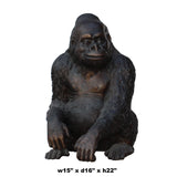 Large Size Handmade Brown Bronze Metal Ape Monkey Figure cs5315S