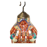 Chinese Vintage Handmade Red Ceramic Birdcage Shape Display Figure cs5330S