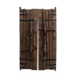 Chinese Vintage Iron Hardware Door Gate Wall Tall Panel cs5352S