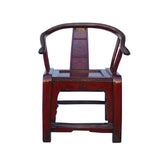 armchair - ox blood red lacquer - Chinese armchair