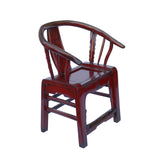 armchair - ox blood red lacquer - Chinese armchair