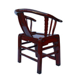 armchair - ox blood red lacquer - Chinese armchair