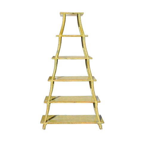 Yellow ladder shelf hotsell