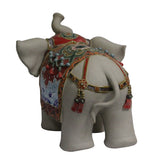Ceramic Elephant Trunk Up Color Dressing Character Decor Figure cs5449S