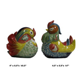 Chinese Ceramic Traditional Pair of Mandarin Duck Figures cs5451S