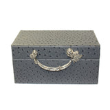 Oriental Handle Hardware Gray Rectangular Container Box Large cs5521S