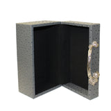 Oriental Handle Hardware Gray Rectangular Container Box Large cs5521S